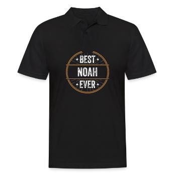Meilleur Noah Jamais Prénom Nom Cadeau - Polo Homme - noir - Devant - Kai (181cm)