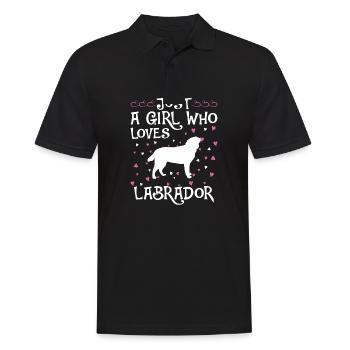 Labrador Dog Dog Propriétaire de chien - Polo Homme - noir - Devant - Kai (181cm)