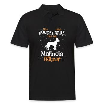 Malinois Hund Dog Hundehalter - Männer Poloshirt - Schwarz - Vorne - Kai (181cm)