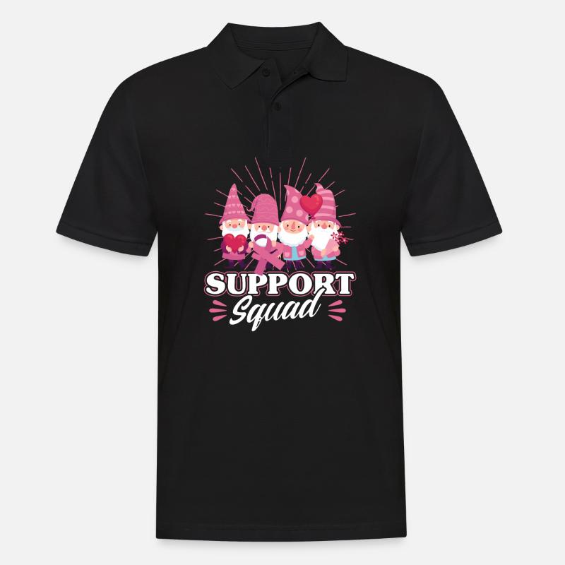 Gnome Support Suqad - Männer Poloshirt - Schwarz