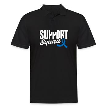 Support Squad - Männer Poloshirt - Schwarz - Vorne - Kai (181cm)