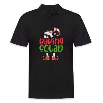 The Baking Squad - Men's Polo Shirt - black - Front - Kai (181cm)