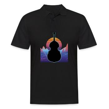 Contrebasse - Polo Homme - noir - Devant - Kai (181cm)