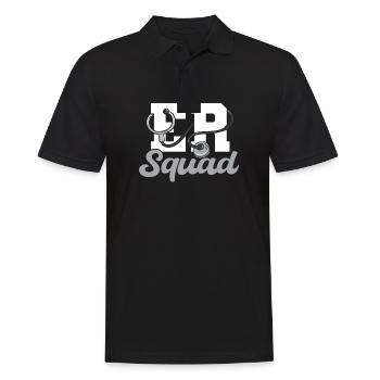 Her Squad Emergency Squad - Men's Polo Shirt - black - Front - Kai (181cm)