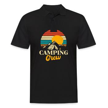Camping Crew - Men's Polo Shirt - black - Front - Kai (181cm)