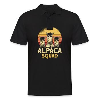 Alpace Squad Sunglasses - Männer Poloshirt - Schwarz - Vorne - Kai (181cm)