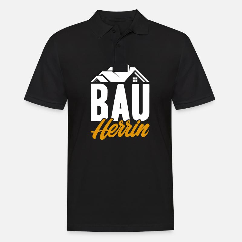 Bauherrin - Männer Poloshirt - Schwarz