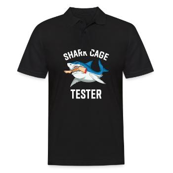 Leg surgery wheelchair lost leg - Men's Polo Shirt - black - Front - Kai (181cm)