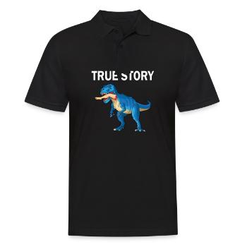 Leg surgery wheelchair lost leg - Men's Polo Shirt - black - Front - Kai (181cm)