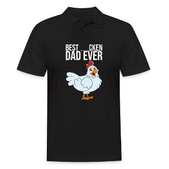 Meilleur père de poulet de tous les temps - Polo Homme - noir - Devant - Kai (181cm)