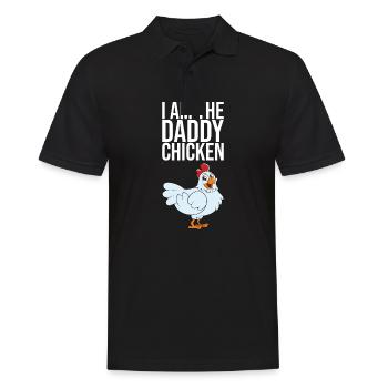 Je suis le poulet papa - Polo Homme - noir - Devant - Kai (181cm)