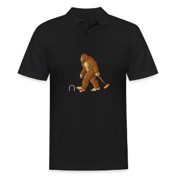 Croquet - Männer Poloshirt - Schwarz - Vorne - Kai (181cm)