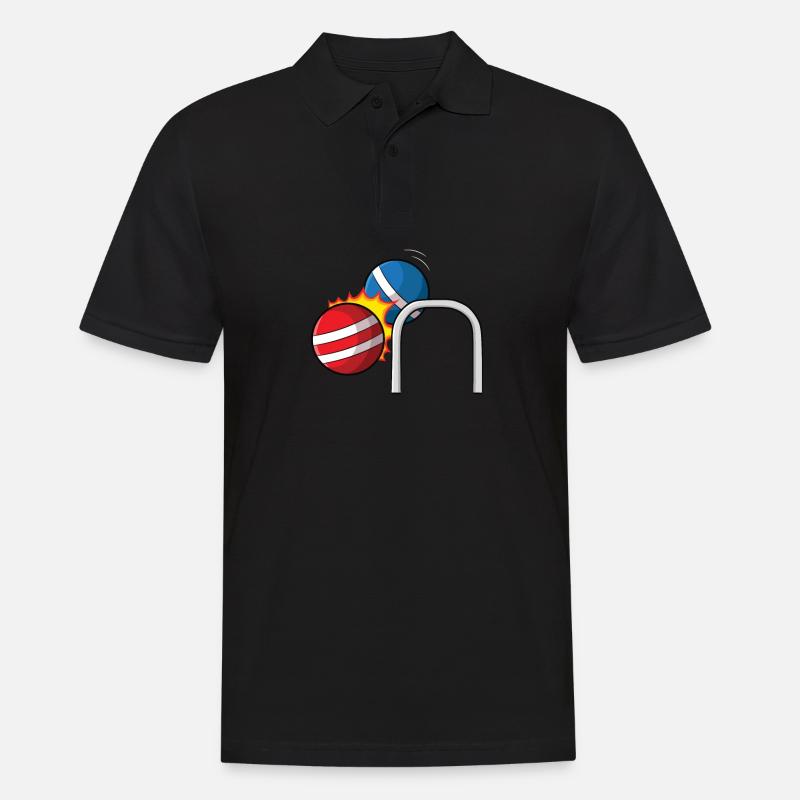 Croquet - Männer Poloshirt - Schwarz
