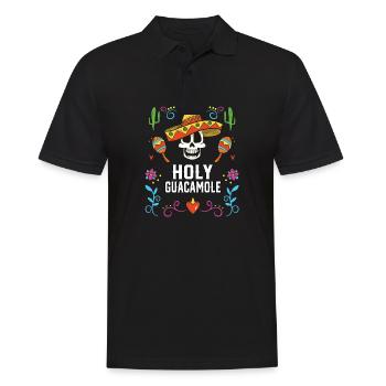 Holy Guacamole Lover Avocado Vegetarian Guac Dip - Männer Poloshirt - Schwarz - Vorne - Kai (181cm)