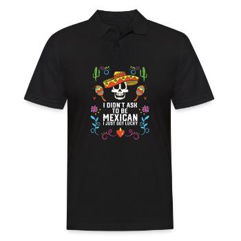 I Didn't Ask to Be Mexican I Just Got Lucky - Men's Polo Shirt - black - Front - Kai (181cm)