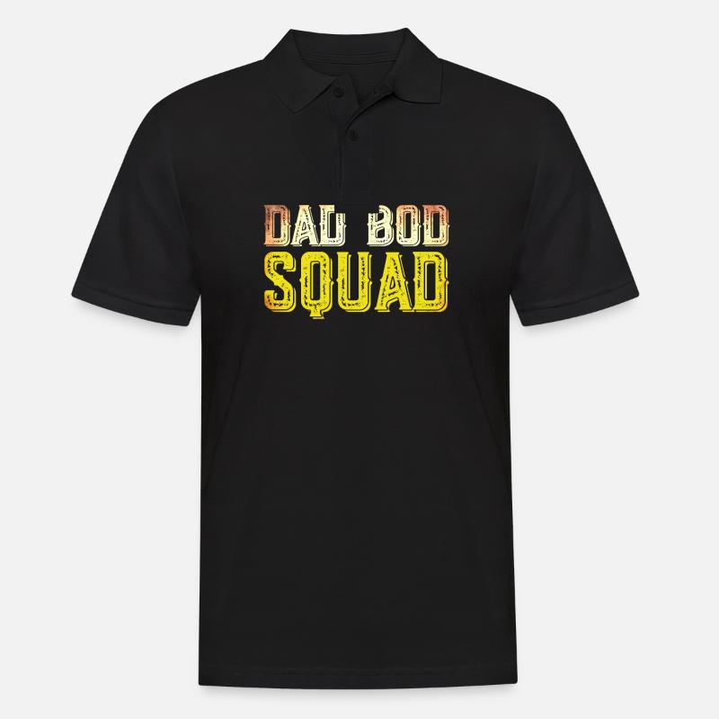 Dad Bod Squad - Männer Poloshirt - Schwarz