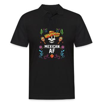 Mexican AF Mexico Pride Country Mexcellent - Männer Poloshirt - Schwarz - Vorne - Kai (181cm)