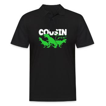 Cousin Crew - Männer Poloshirt - Schwarz - Vorne - Kai (181cm)