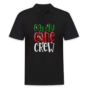 Candy Cane Crew - Men's Polo Shirt - black - Front - Kai (181cm)