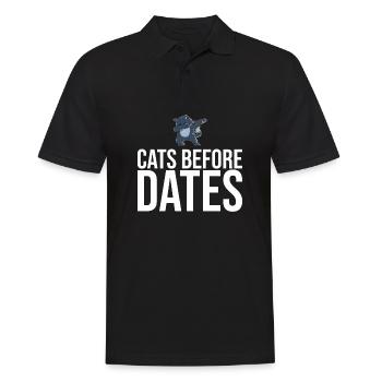 Dabbing Cat Funny Cat - Men's Polo Shirt - black - Front - Kai (181cm)