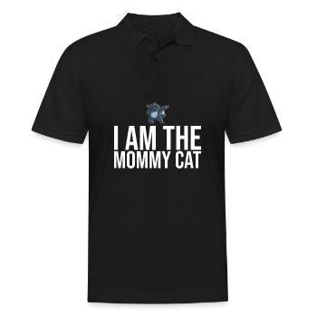 Dabbing Cat Funny Cat - Men's Polo Shirt - black - Front - Kai (181cm)