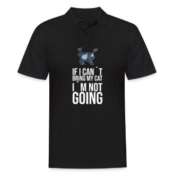 Dabbing Cat Funny Cat - Men's Polo Shirt - black - Front - Kai (181cm)
