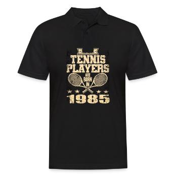 The Best Tennis Players Are Born In 1985 - Männer Poloshirt - Schwarz - Vorne - Kai (181cm)