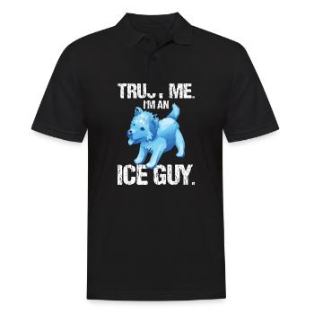 Ice Carving Chain Saw - Trust Me I'm An Ice Guy - Männer Poloshirt - Schwarz - Vorne - Kai (181cm)