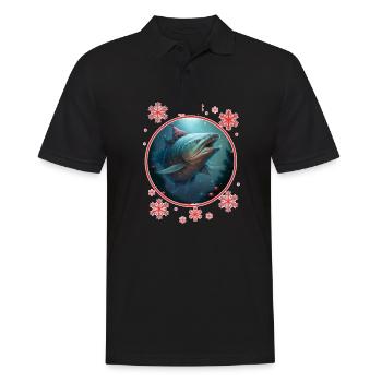 Pêche Pêcheur Pêcheuse Noël Pêcheur Poisson - Polo Homme - noir - Devant - Kai (181cm)