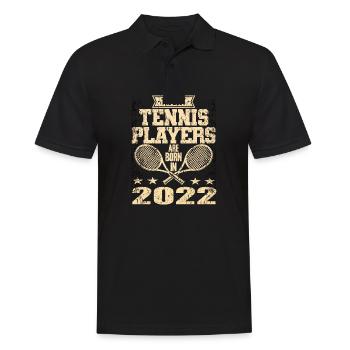 The Best Tennis Players Are Born In 2022 - Männer Poloshirt - Schwarz - Vorne - Kai (181cm)