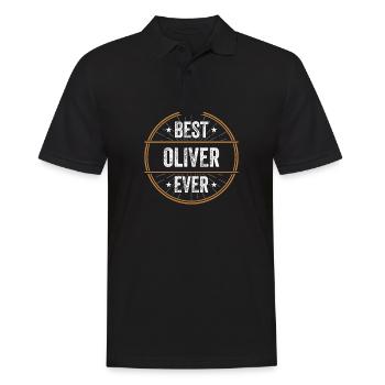Meilleur cadeau Oliver Ever First Name - Polo Homme - noir - Devant - Kai (181cm)