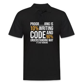 Programming Quote Saying Pun Joke - Männer Poloshirt - Schwarz - Vorne - Kai (181cm)