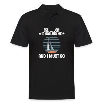 Voilier voilier m’appelle et je dois y aller - Polo Homme - noir - Devant - Kai (181cm)