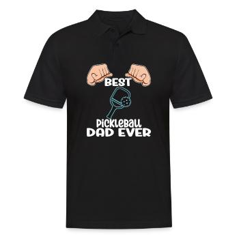 Best Pickleball Dad Ever - Men's Polo Shirt - black - Front - Kai (181cm)