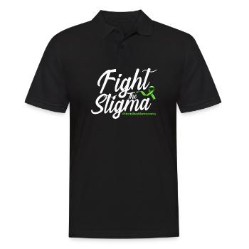 Fight The Stigma - Men's Polo Shirt - black - Front - Kai (181cm)
