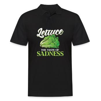 Lettuce The Taste Of Sadness - Men's Polo Shirt - black - Front - Kai (181cm)