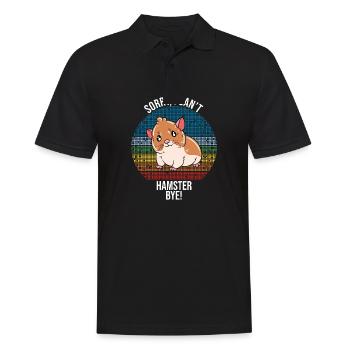 Je préfère être avec mon hamster - Polo Homme - noir - Devant - Kai (181cm)