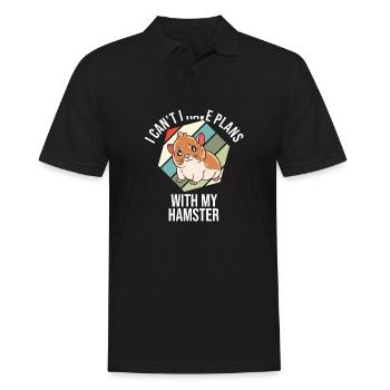 Je préfère être avec mon hamster - Polo Homme - noir - Devant - Kai (181cm)
