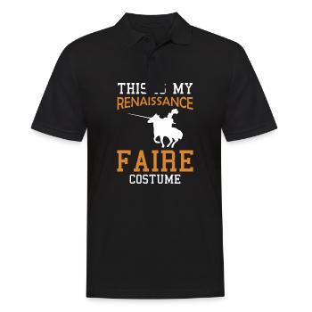 Ren Fair Saying Slogan This Is My Renaissance Fair - Männer Poloshirt - Schwarz - Vorne - Kai (181cm)