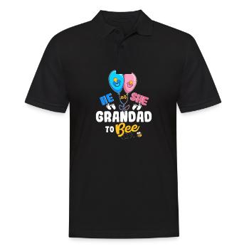 He or She Grandad To Bee Best Grandpa Ever - Männer Poloshirt - Schwarz - Vorne - Kai (181cm)