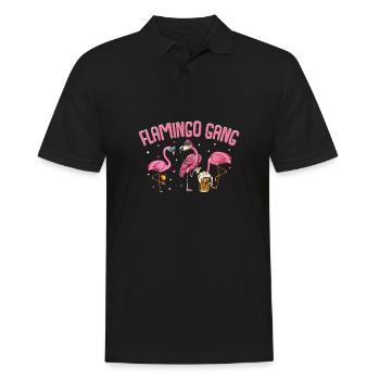 Flamingo JGA - Men's Polo Shirt - black - Front - Kai (181cm)