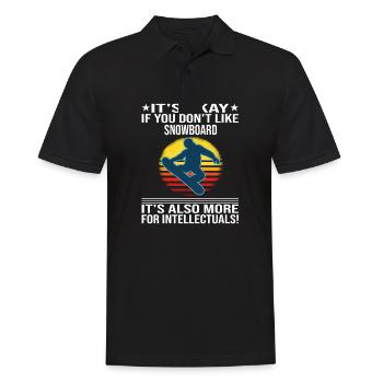 It's Okay If You Don't Like Snowboard - Men's Polo Shirt - black - Front - Kai (181cm)