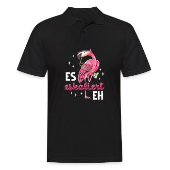 Flamingo JGA - Männer Poloshirt - Schwarz - Vorne - Kai (181cm)
