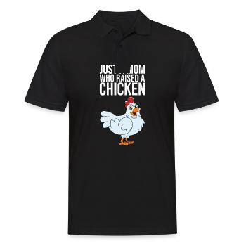 Juste une maman qui a élevé un poulet - Polo Homme - noir - Devant - Kai (181cm)