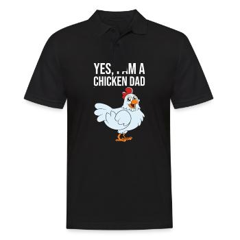 Oui, je suis un papa poulet - Polo Homme - noir - Devant - Kai (181cm)