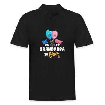 He or She Grandpapa To Bee Best Grandfather Ever - Männer Poloshirt - Schwarz - Vorne - Kai (181cm)