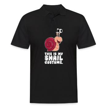 This is my snail costume - Men's Polo Shirt - black - Front - Kai (181cm)