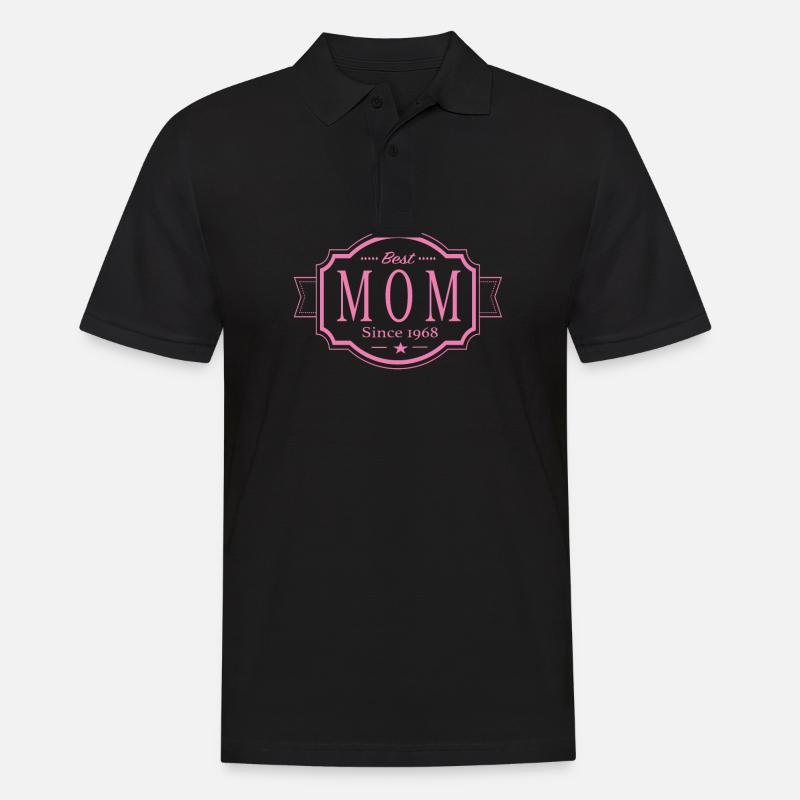 Beste Mama seit 1968 - Männer Poloshirt - Schwarz