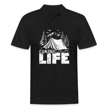 Vie de camping - Polo Homme - noir - Devant - Kai (181cm)