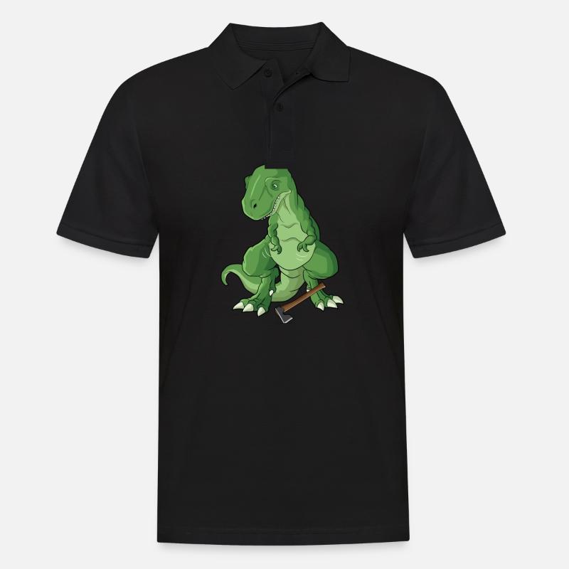 Axt Werfen - Männer Poloshirt - Schwarz